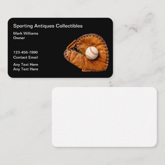 商品スポーツの収集品名刺 名刺 (正面/裏面)