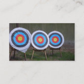 商品スポーツの(アーチェリー背面)プロファイルカード 名刺 (裏面)
