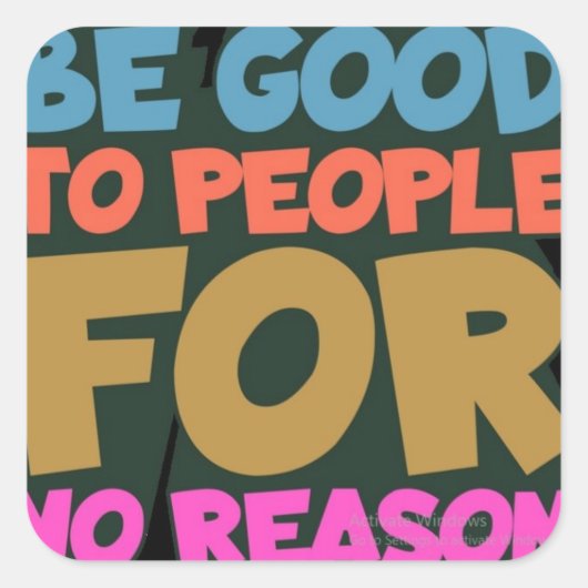 商品ラベル スクエアシール (正面)