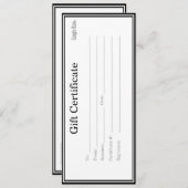 商品ロゴ付きカスタム商品券 (正面/裏面)