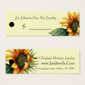 商品価格ラベル（ひまわり） (正面&裏面)