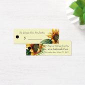 商品価格ラベル（ひまわり） (デスク)