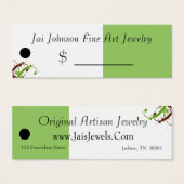 商品価格ラベル（オリーブ緑/赤） (正面&裏面)