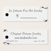 商品価格ラベル（白黒スワール） (正面&裏面)