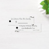 商品価格ラベル（白黒スワール） (デスク)