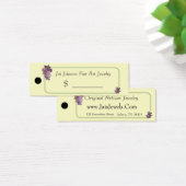 商品価格ラベル（紫色の花） (デスク)