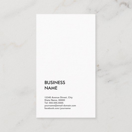 商品写真家 – シックエレガント写真 名刺 (裏面)