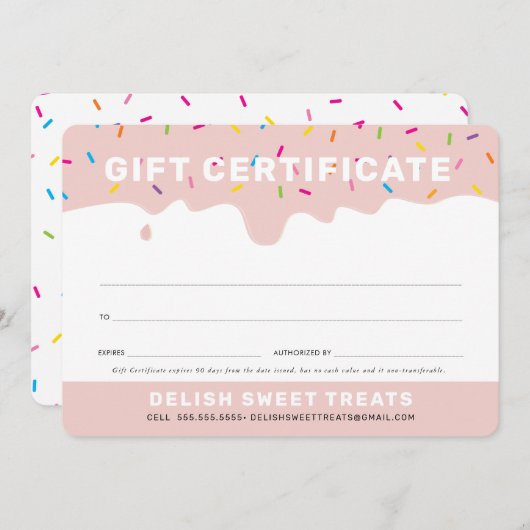 商品券かわいいつや消し振りかける赤面 (正面/裏面)