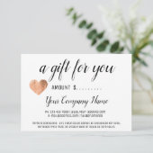 商品券の簡単な白黒ハート (スタンド正面)