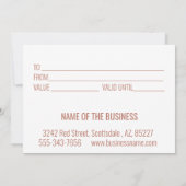 商品券エレガントバラ金ゴールドはさみ箔 (裏面)