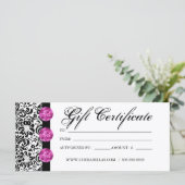 商品券サロンスパピンクダマスクジュエリー (スタンド正面)