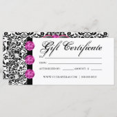 商品券サロンスパピンクダマスクジュエリー (正面/裏面)