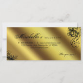 商品券サロンスパ金ゴールドフローラ蝶 (裏面)