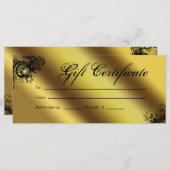 商品券サロンスパ金ゴールドフローラ蝶 (正面/裏面)