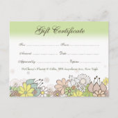 商品券ストア名刺 ポストカード (正面)