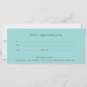 商品券ティール（緑がかった色）銀グリッター (裏面)