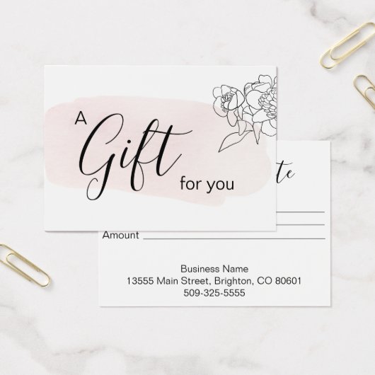 商品券ピンクフェミニンウォッシュ (オフィス)