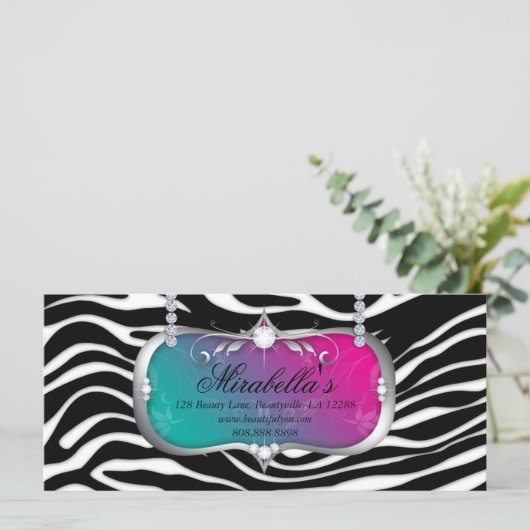 商品券ファッションサロンジュエリーブルーピンク (スタンド正面)