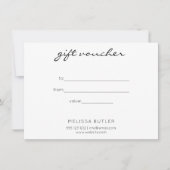 商品券ミニマリスト ノートカード (正面)