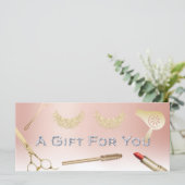 商品券モダンバラ金ゴールド美しいサロン (スタンド正面)