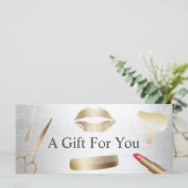 商品券モダン金ゴールド銀美しいサロン (スタンド正面)