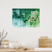 商品取引と価格分析ニュースアート ポスター (キッチン)