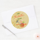 商品焼いたギフトラベルテンプレート ラウンドシール (封筒)