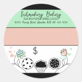 商品焼いたパン菓子職人シェフ製品価格 ラウンドシール (正面)