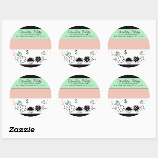 商品焼いたパン菓子職人シェフ製品価格 ラウンドシール (シート)