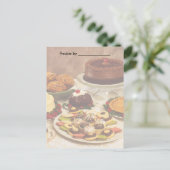 商品焼いたレシピカー空白のド ポストカード (スタンド正面)