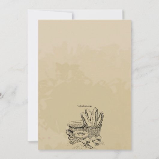 商品焼いた招待状 招待状 (裏面)