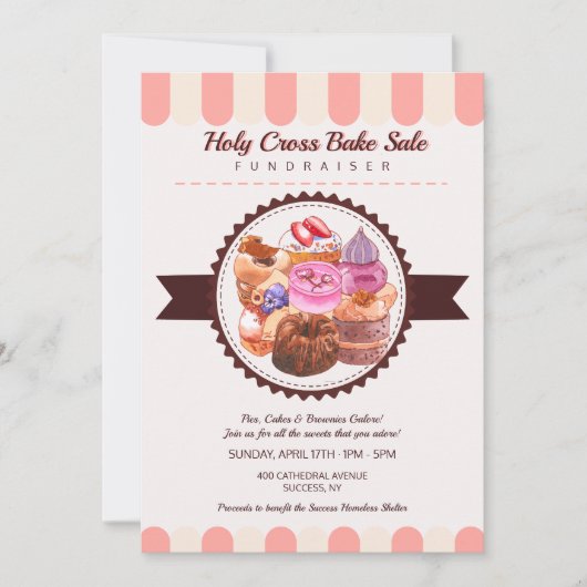 商品販焼いた売の発表 招待状 (正面)