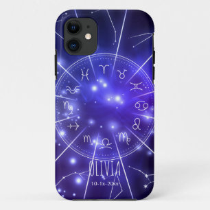 商品: オリジナル輝くブルーの宇宙の十二宮 iPhone 11 ケース