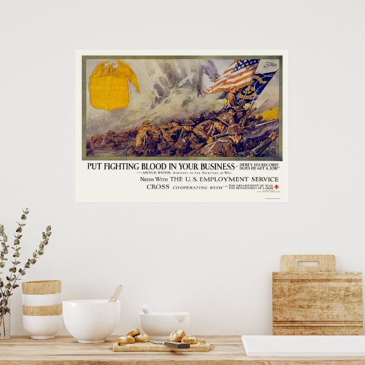 商売に血を注ぐ ポスター (キッチン)