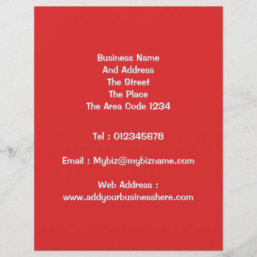 商売品 チラシ (裏面)