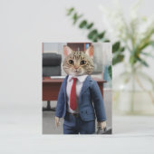 商売猫 ポストカード (スタンド正面)