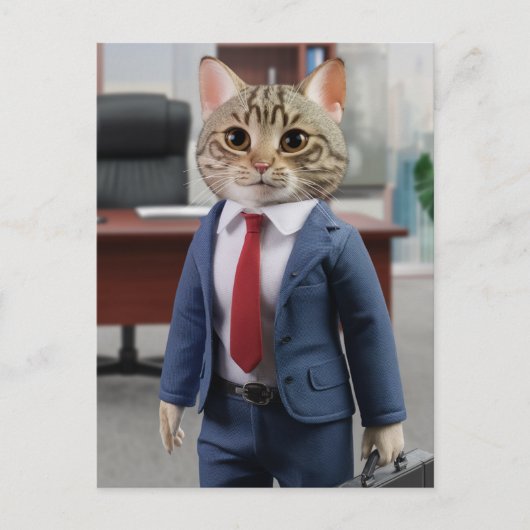 商売猫 ポストカード (正面)