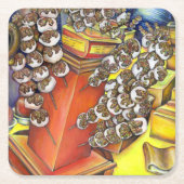 商宇宙交差点 スクエアペーパーコースター (正面)