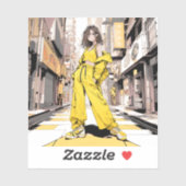 商店街JKシール｜寿司娘 Seal GenerativeAI シール (シート)