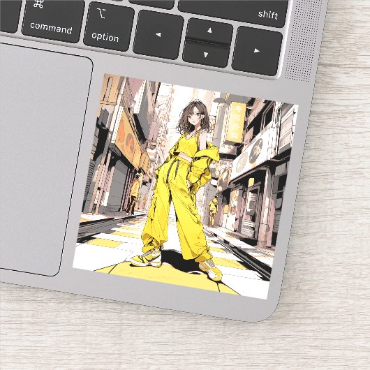 商店街JKシール｜寿司娘 Seal GenerativeAI シール (詳細)