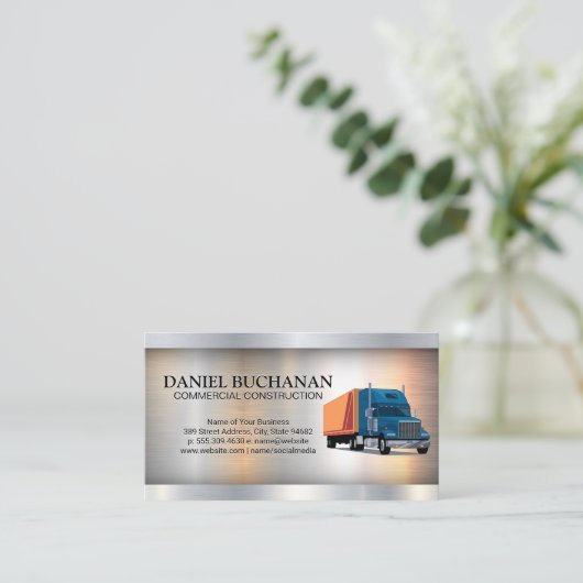 商業トラック | 金属工業 名刺 (スタンド正面)