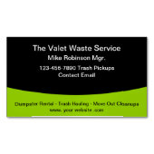 商業住宅ごみ運搬ごみ収集賃料 マグネット名刺 (正面)