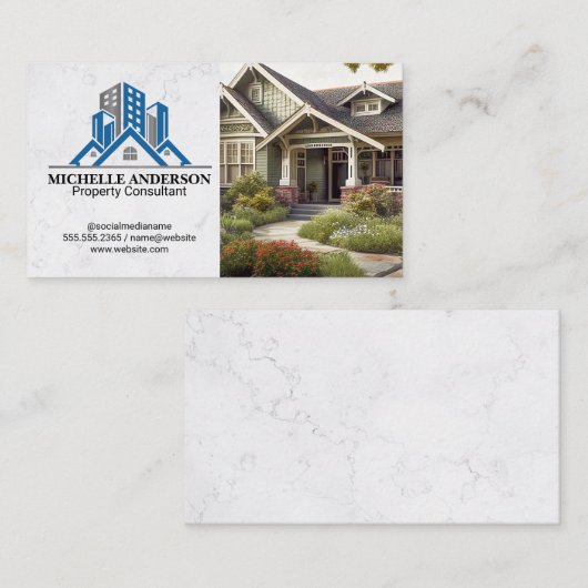 商業住宅地実在区 | コテージホーム 名刺 (正面/裏面)