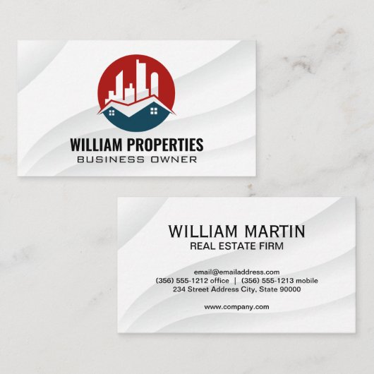 商業住宅地実在区 | プロパティ 名刺 (正面/裏面)