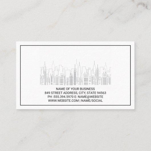 商業実在所 |ダウンタウン 名刺 (裏面)