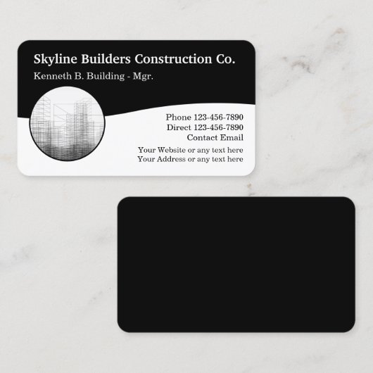 商業実在財ユニーク務証 名刺 (正面/裏面)