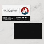 商業実在財産ロゴ 名刺 (正面/裏面)