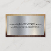 商業実在財産建物ロゴ 名刺 (裏面)