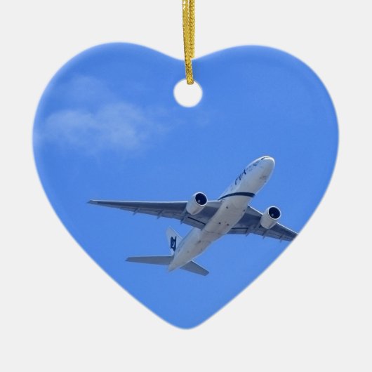 商業旅客機 セラミックオーナメント (正面)