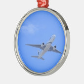 商業旅客機 メタルオーナメント (左)
